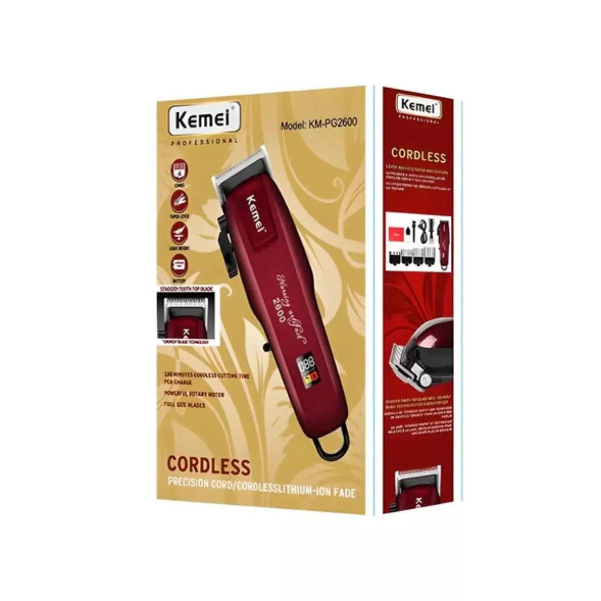 Máquina de Cortar Cabelo Profissional KM-2600PG | Kemei ®