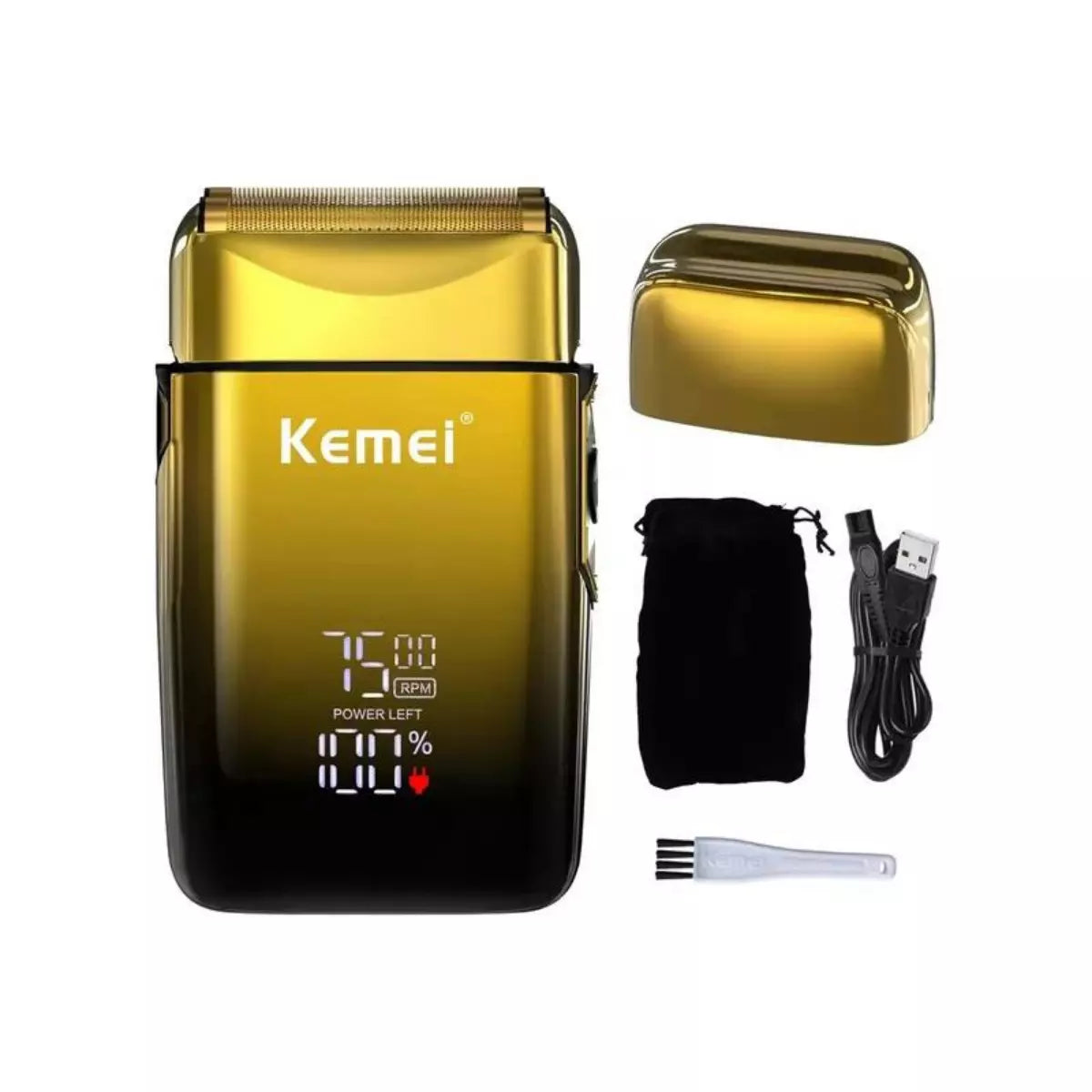 Kit Profissional Máquina de Acabamento Km-1677 + Shaver Km-TX10 | Kemei ®