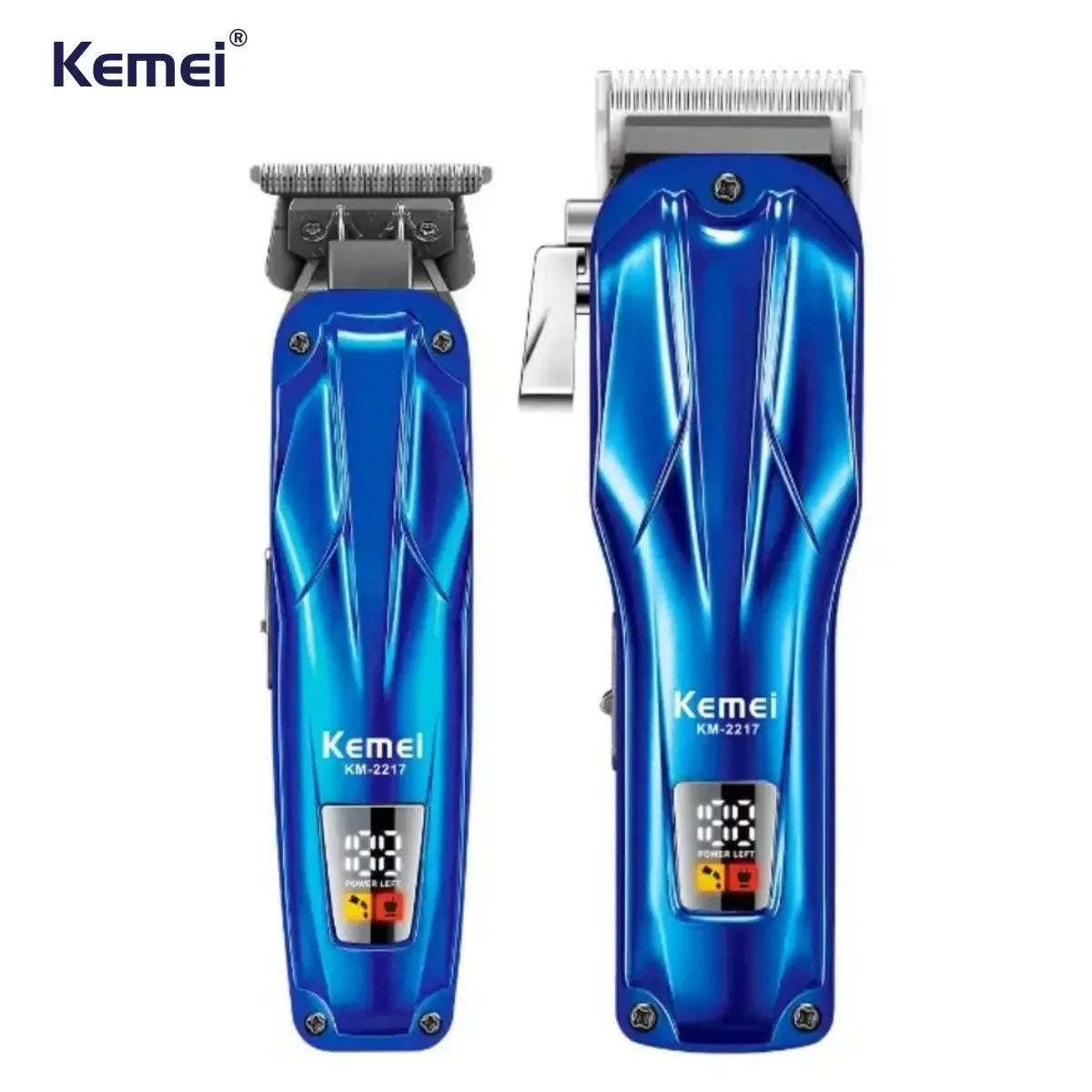 Kit Profissional Máquina de Corte + Acabamento 10w Km-2217 | Kemei ®