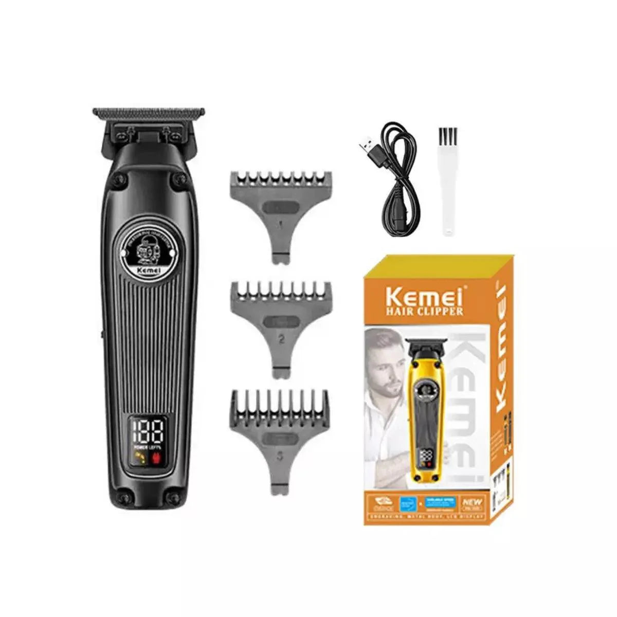 Máquina de Acabamento Profissional 8w Brushless Km-1855 | Kemei ®