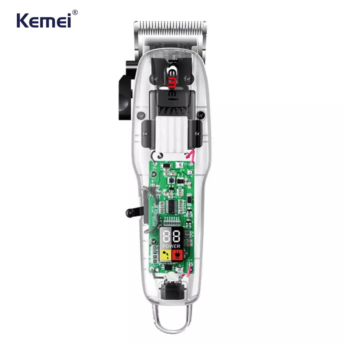 Máquina de Cortar Cabelo com Pentes magnéticos Km-NG108 | Kemei ®