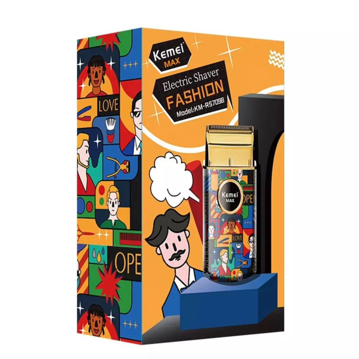 Mini barbeador Elétrico Profissional km-RS7098 | Kemei ®