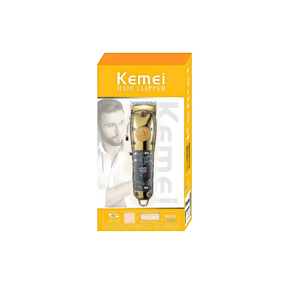 Máquina de Cortar Cabelo 8w Profissional Km-1829 | Kemei ®