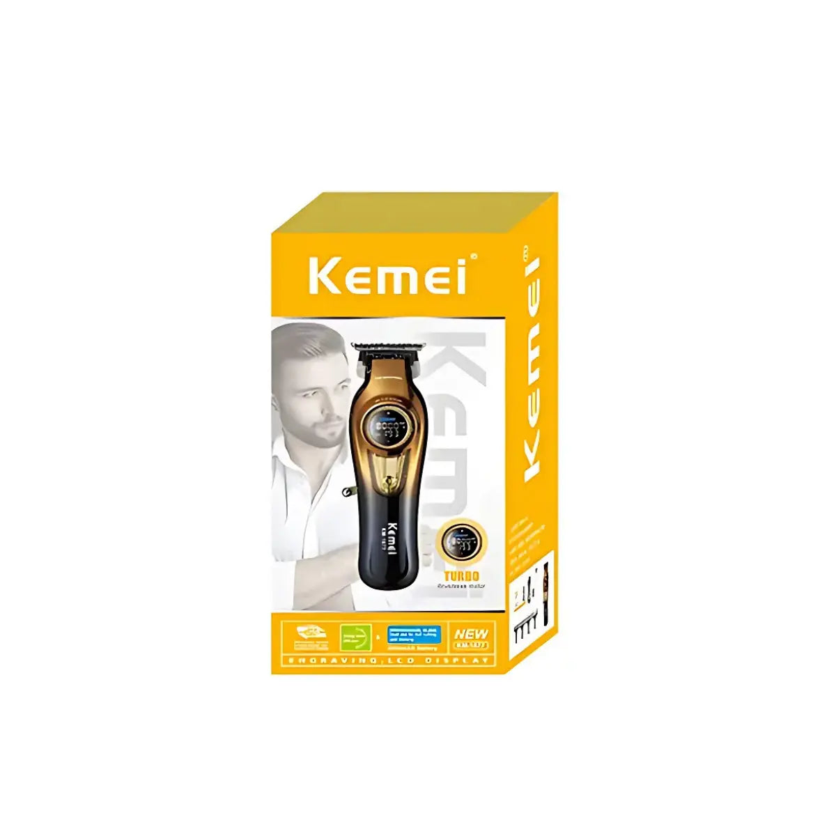 Kit Pro Máquina de Corte Km-2242 + Acabamento Km-1677 + Shaver Km-TX10 | Kemei ®