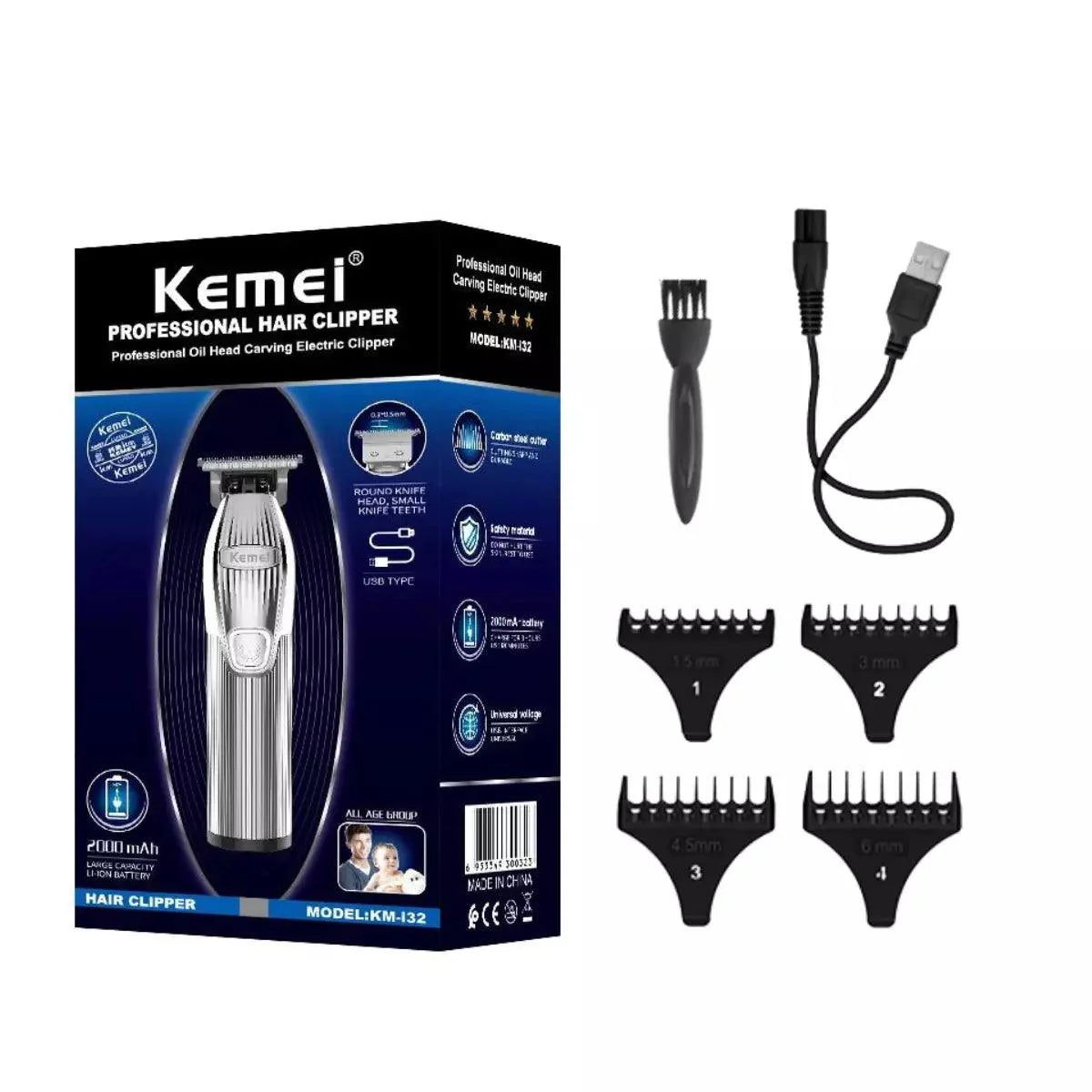 Máquina de Acabamento Profissional km-i32 | Kemei ®