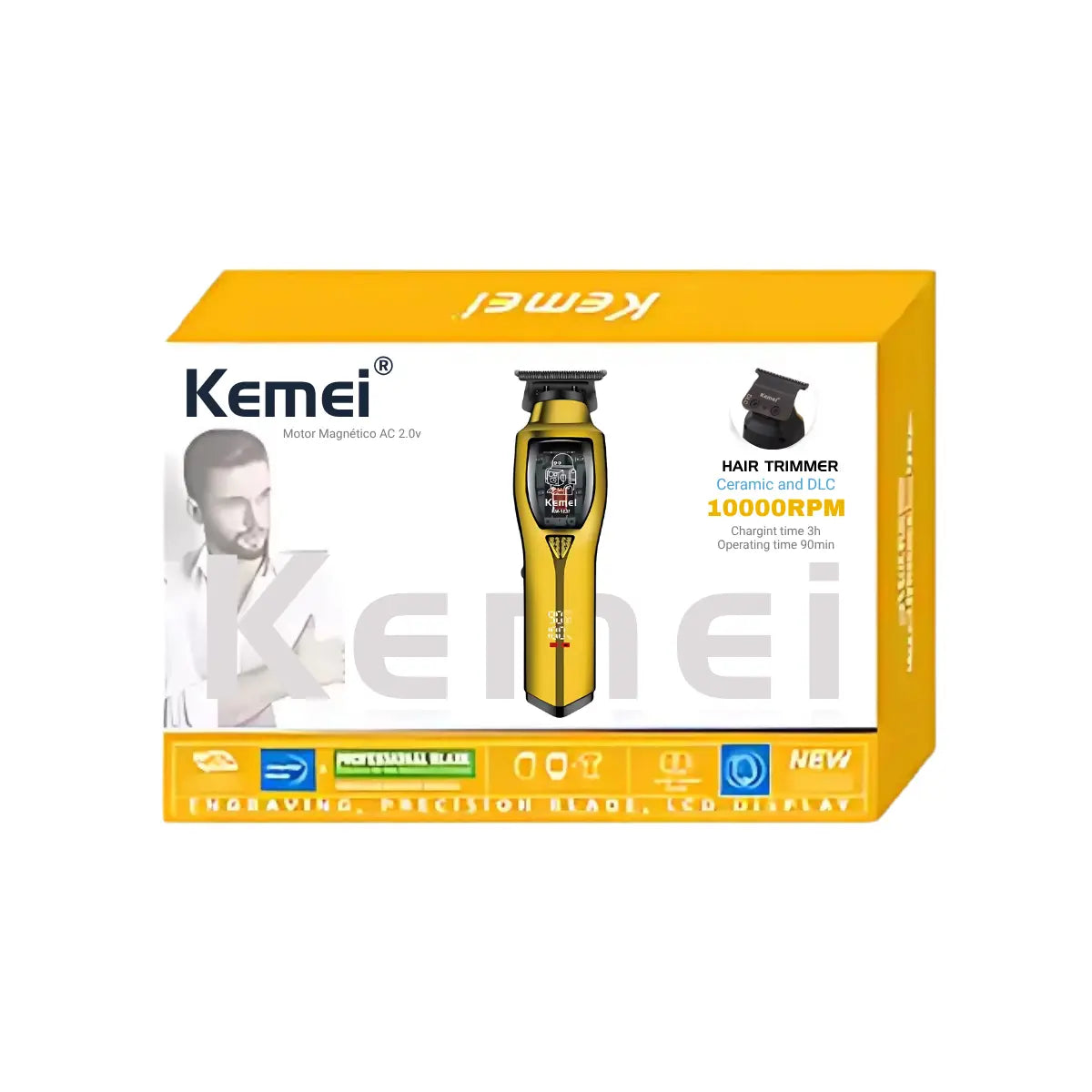 Máquina de Acabamento 10.000RPM Motor Magnético Km-1737 | Kemei ®