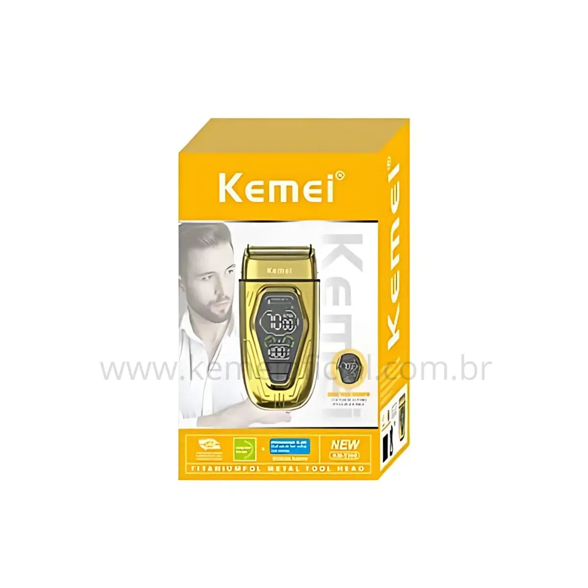 Barbeador Elétrico 3x Velocidades Km-T360 | Kemei ®