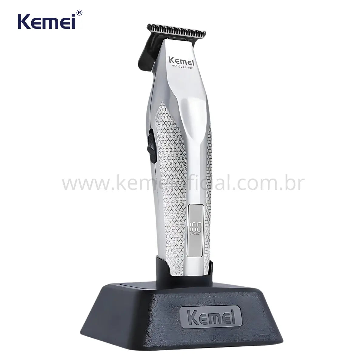 Máquina de Acabamento 9.000RPM +Base Carregadora Km-3023-702 | Kemei ®