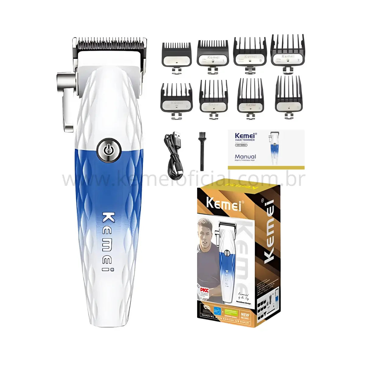 Máquina de corte 10w Profissional +9000 RPM Km-1689A | Kemei ®