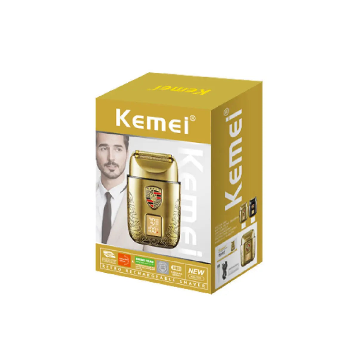Kit Profissional Máquina de Corte Brushless Km-2230 + Shaver Km-T93 | Kemei ®
