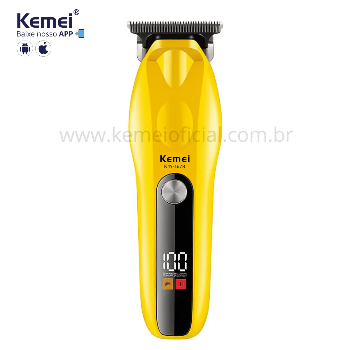 Máquina de Acabamento 0Gap Profissional Km-1678 | Kemei ®