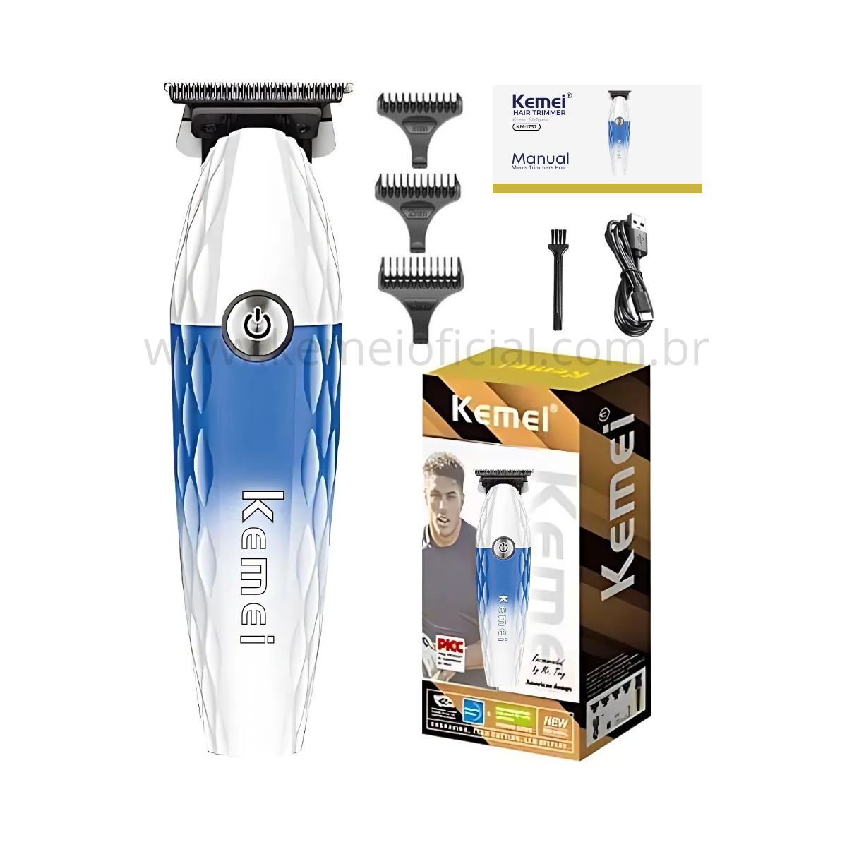 Máquina de Acabamento Pro 10w +8.000RPM Km-1690A | Kemei ®