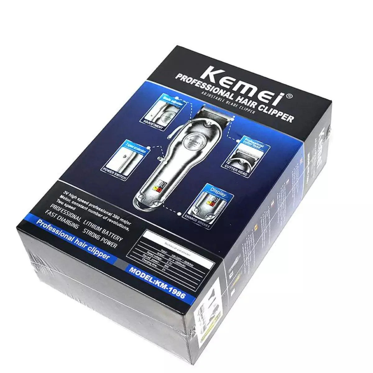 Máquina de Cortar Cabelo Profissional km-1986 | Kemei ®