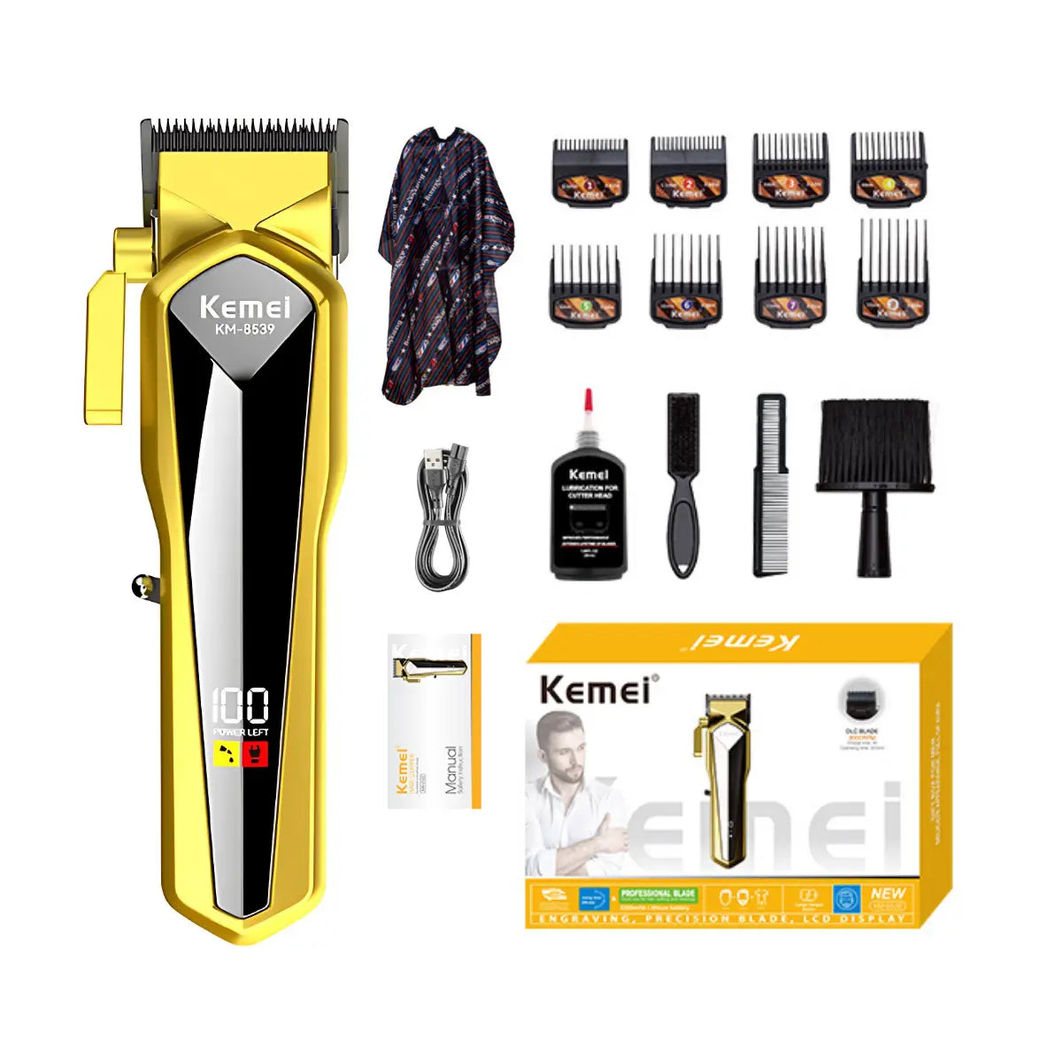 Máquina de Corte +8.000 RPM Profissional Km-8539 | Kemei ®