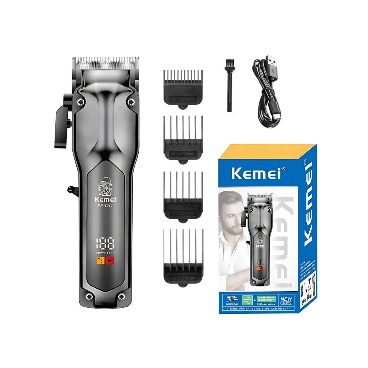 Máquina de Cortar Cabelo Profissional Km-2629 | Kemei ®