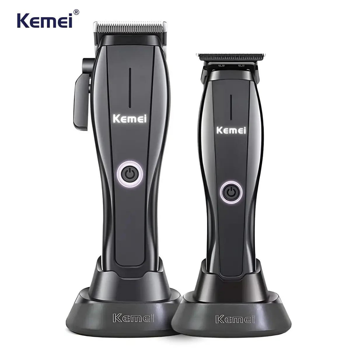 Kit Profissional Máquina de Corte Km-2286 + Acabamento Km-2295 | Kemei ®