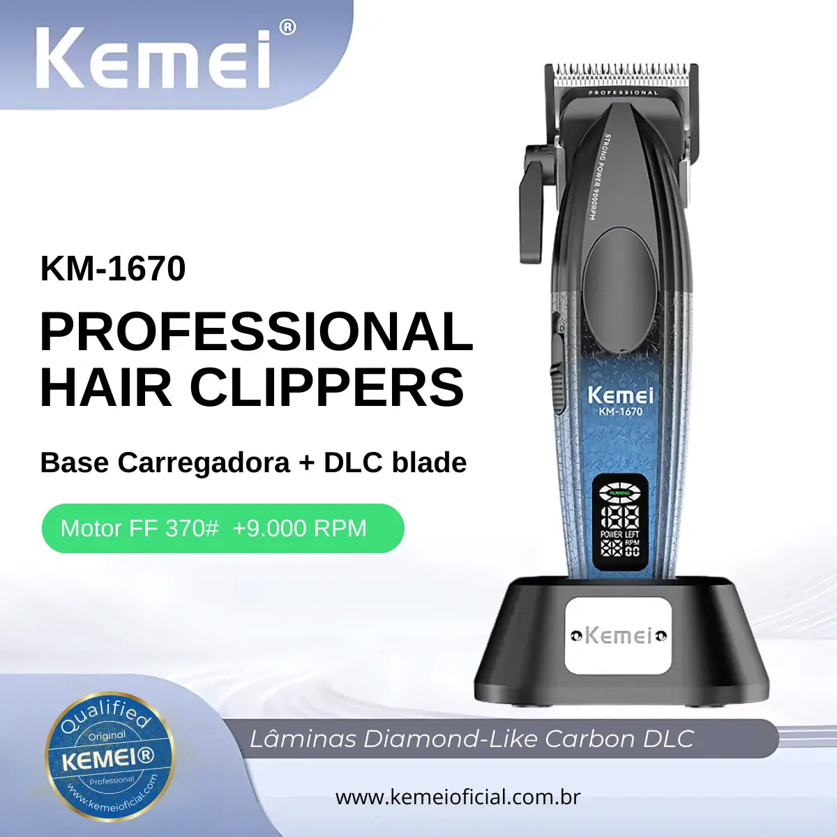 Máquina de Corte Turbo com Base Carregadora Km-1670 | Kemei ®