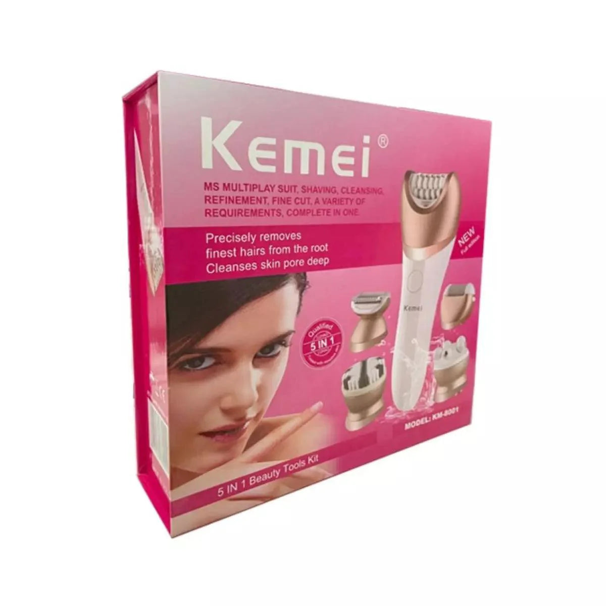 Depilador Feminino 5 em 1 Profissional km-8001 | Kemei ®