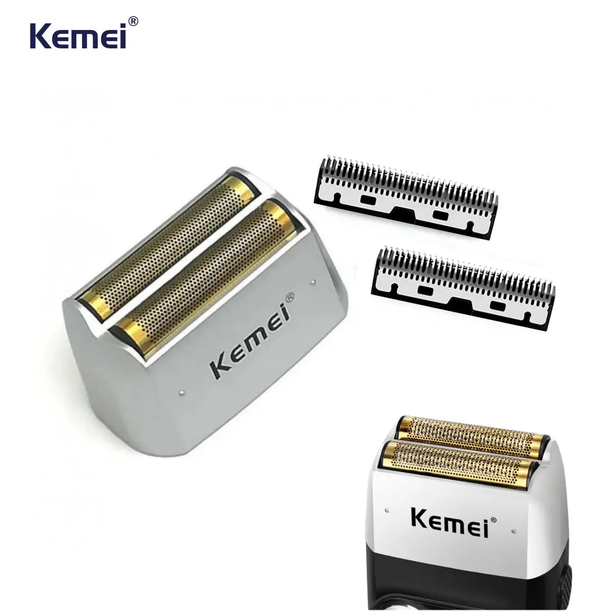 Kit de Reposição Completo para Barbeador Km-2026 | Kemei ®