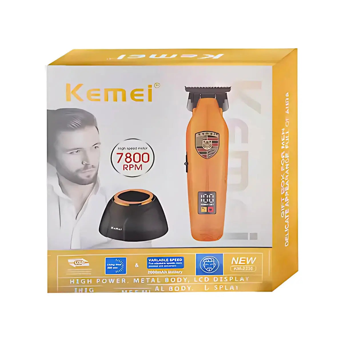 Máquina de Acabamento Profissional Km-2236 | Kemei ®