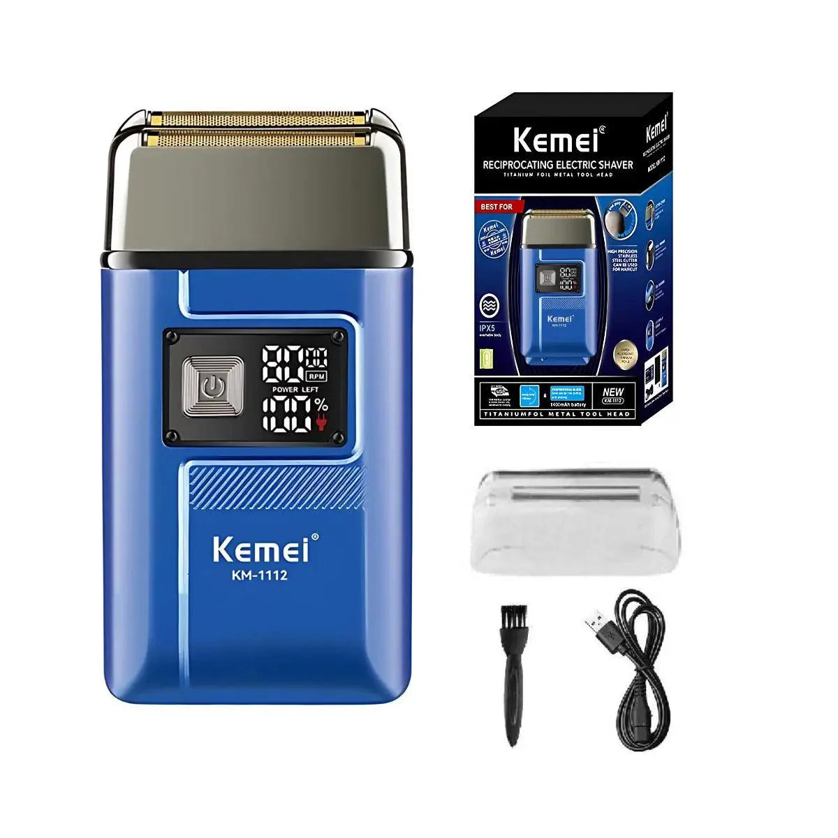 Kit Profissional Máquina de Acabamento Km-2299 + Shaver Km-1112 | Kemei ®