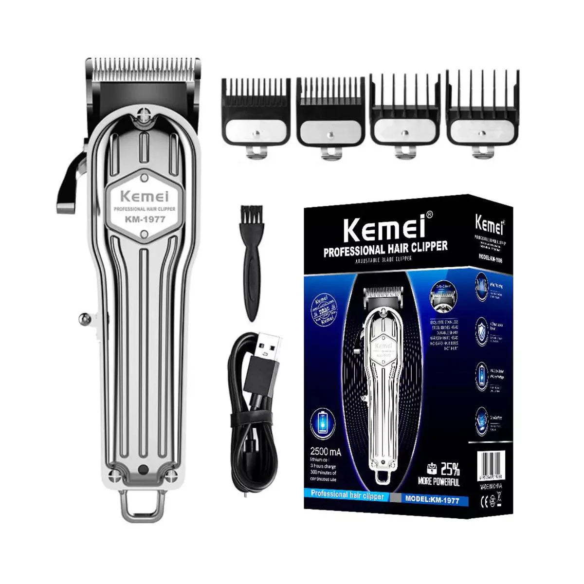 Máquina de Cortar Cabelo Profissional Km-1977 | Kemei ®