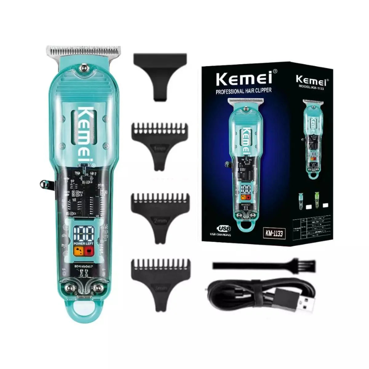 Máquina de Acabamento Profissional Km-1133 | Kemei ®