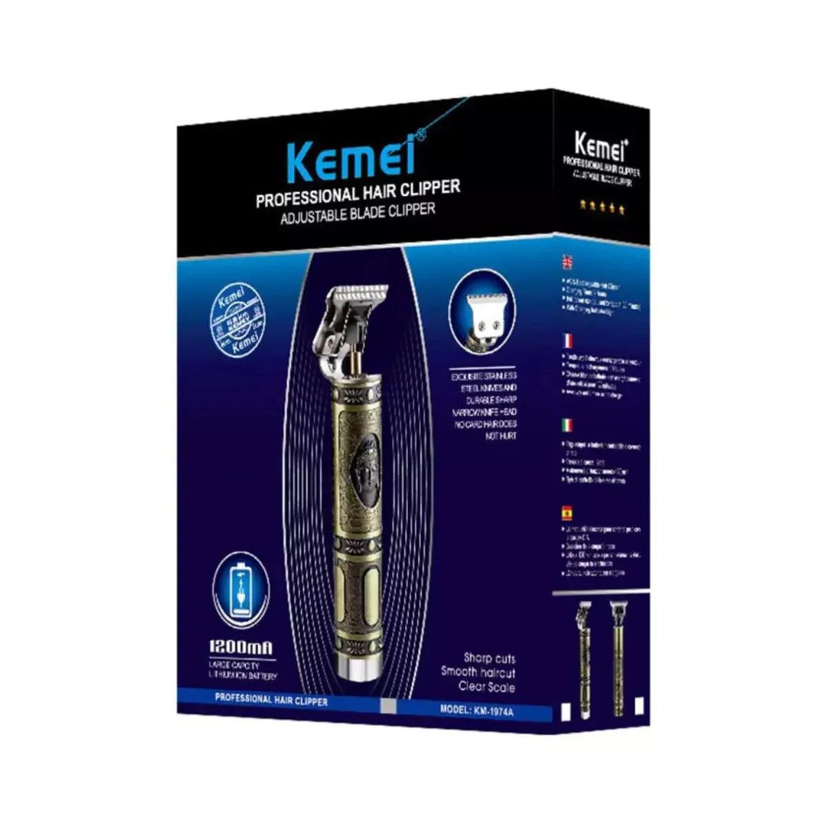 Maquina de acabamento profissional Km-1974A | Kemei ®