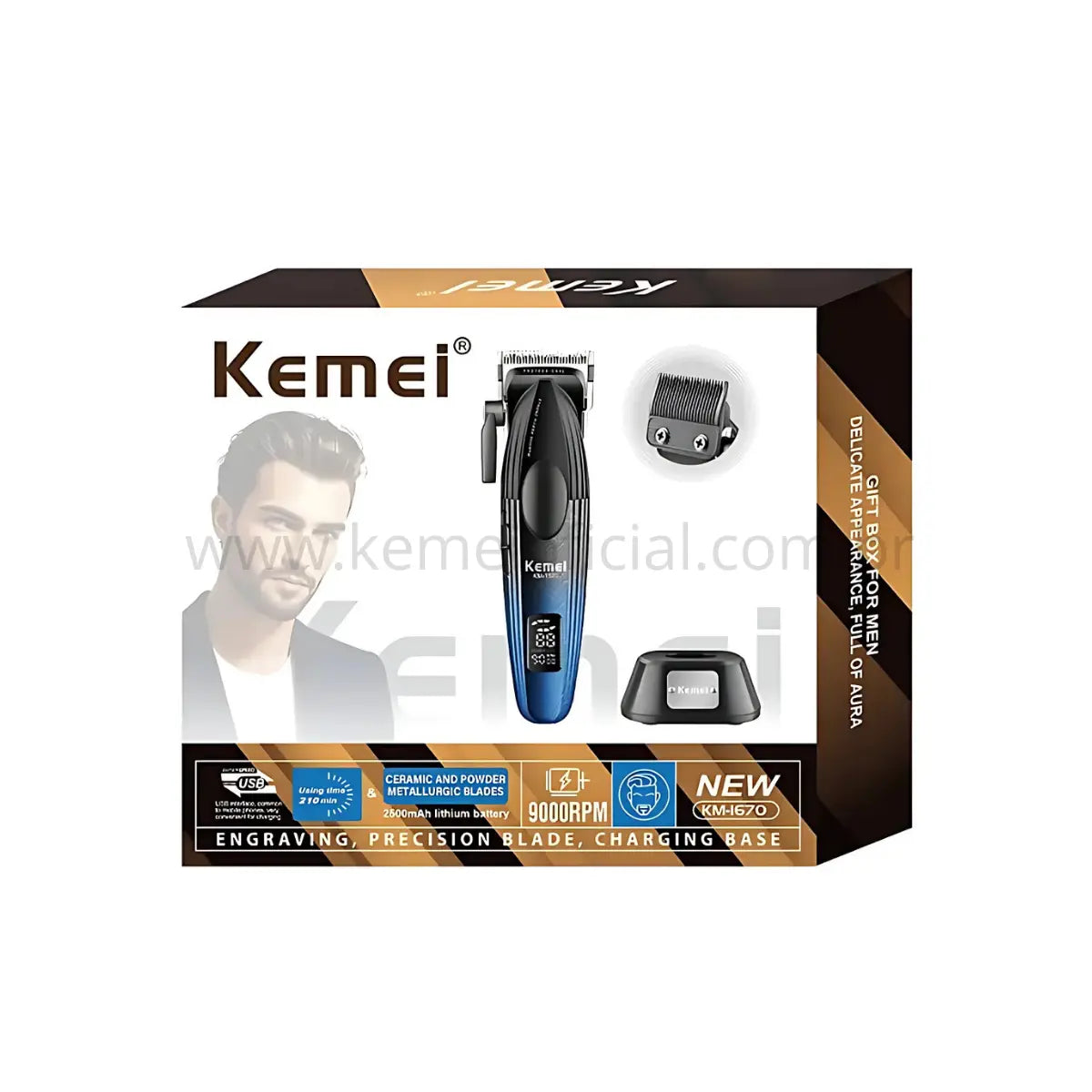 Máquina de Corte Turbo com Base Carregadora Km-1670 | Kemei ®