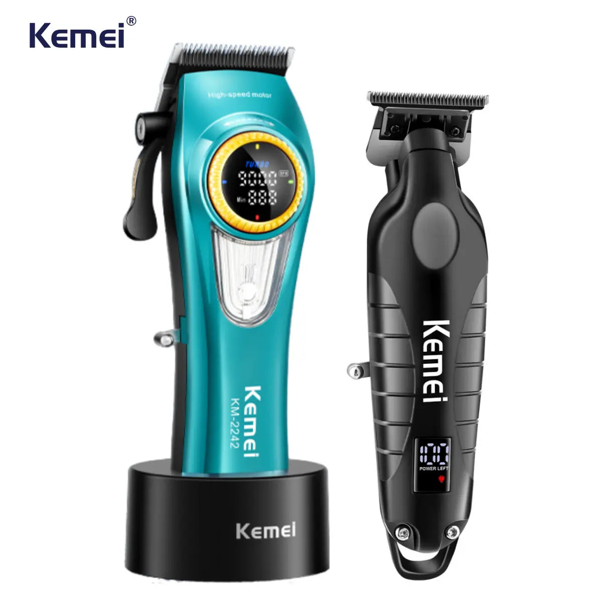 Kit Profissional Máquina de Corte Km-2242 + Acabamento Km-2293 | Kemei ®