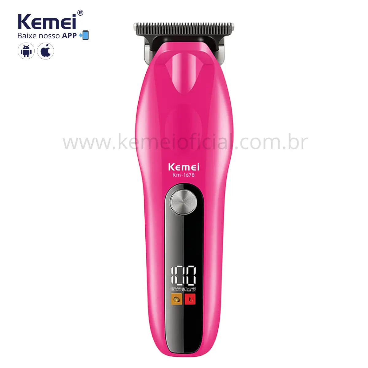 Máquina de Acabamento 0Gap Profissional Km-1678 | Kemei ®