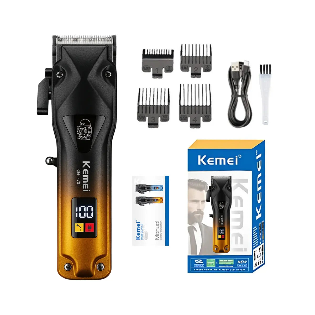 Máquina de Cortar Cabelo Profissional Km-1781 | Kemei ®