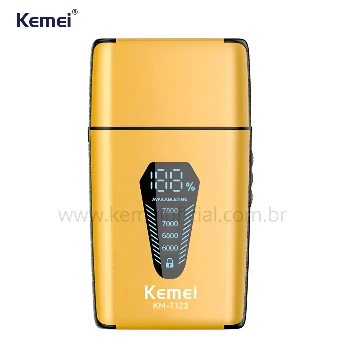 Barbeador Elétrico 4x Velocidades Km-T123 | Kemei ®