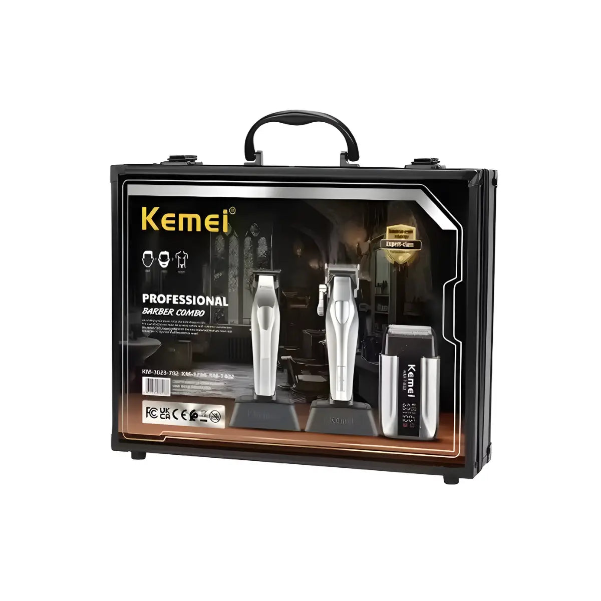 Kit Máquina de Corte Km-1798 + Acabamento Km-3023-702 + Shaver Km-T402 | Kemei ®