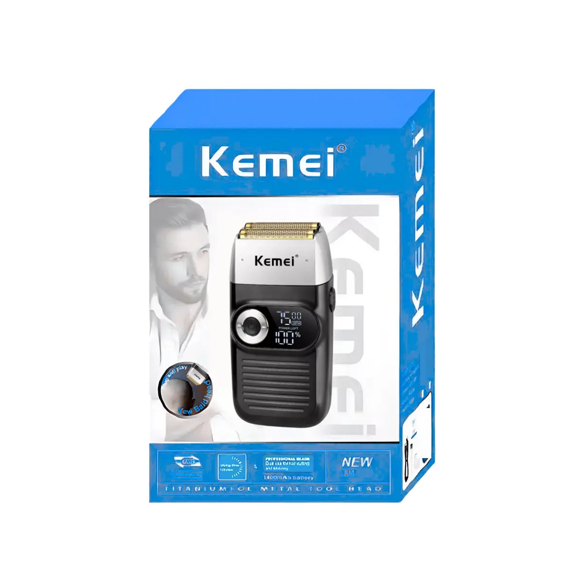 Kit Profissional Máquina de Acabamento Km-2293 + Shaver Km-2026 | Kemei ®