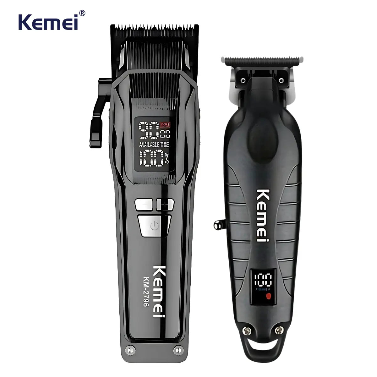 Kit Profissional Máquina de Corte Km-2796 + Acabamento Km-2293 | Kemei ®